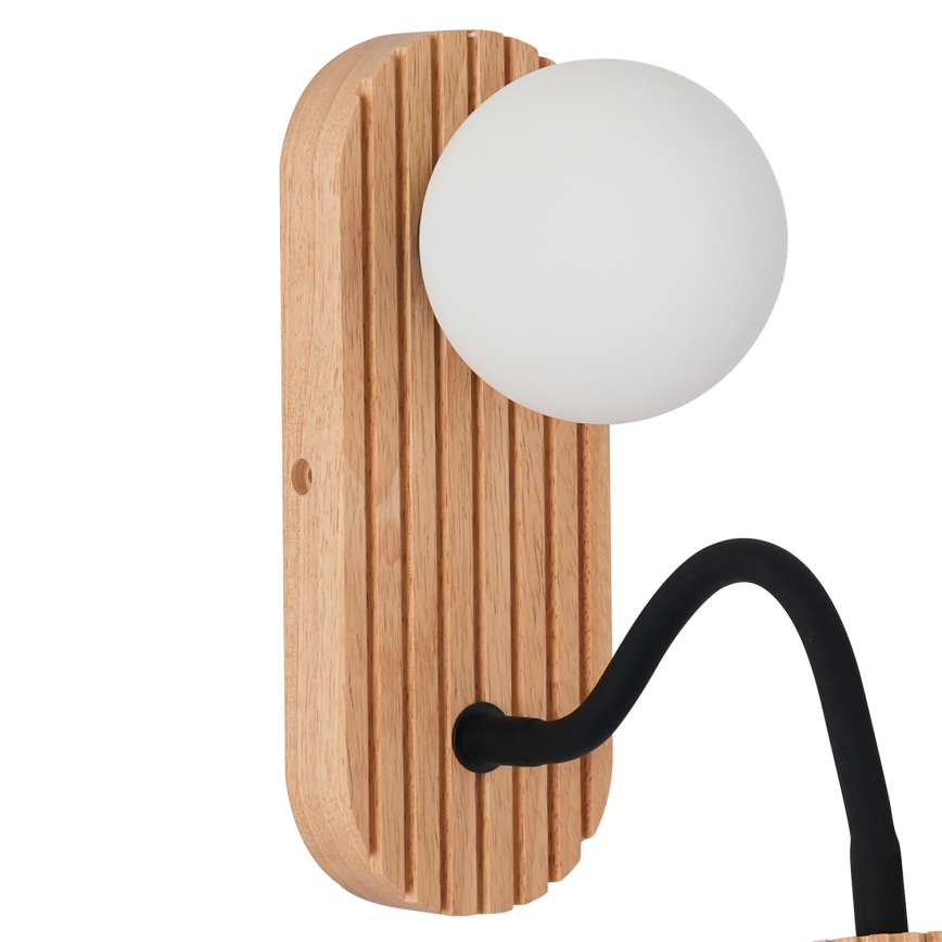 Brilagi - Drvena zidna lampa MODERN WOOD 1xG9/5W/230V + 1xGU10/8W