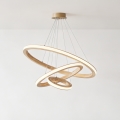 Brilagi - drveni LED luster UMEA WOOD na sajli, LED/45W/230V, prečnik 60 cm