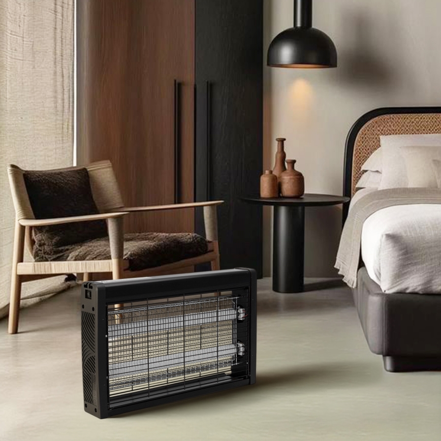 Brilagi - Električni lapač insekata 2xUV/10W/230V 60 m2 crna