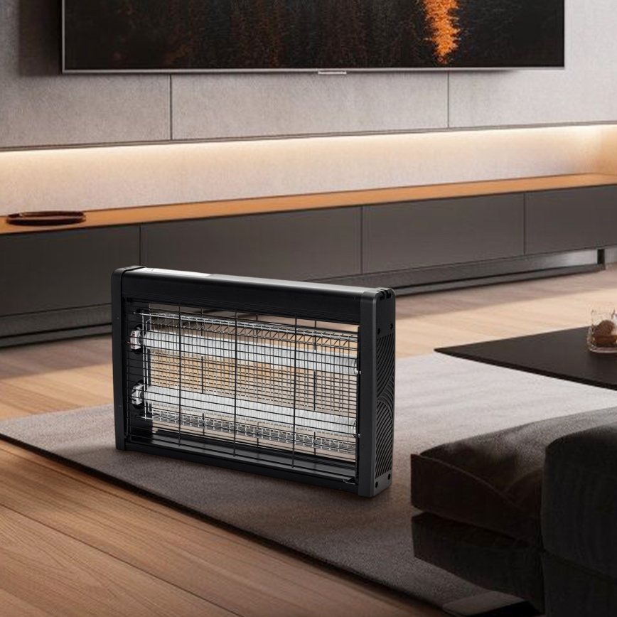 Brilagi - Električni lapač insekata 2xUV/10W/230V 60 m2 crna