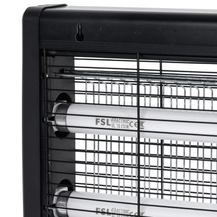 Brilagi - Električni lapač insekata 2xUV/10W/230V 60 m2 crna