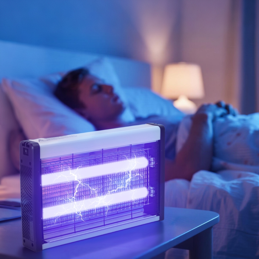 Brilagi - Električni lapač insekata 2xUV/10W/230V 60 m2