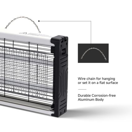 Brilagi - Električni lapač insekata 2xUV/18W/230V, za prostor do 100 m2