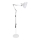 Brilagi - Fleksibilna podna lampa TASKER 1xE27/60W/230V 157 cm bela