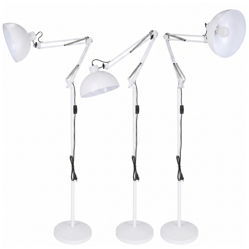 Brilagi - Fleksibilna podna lampa TASKER 1xE27/60W/230V 157 cm bela