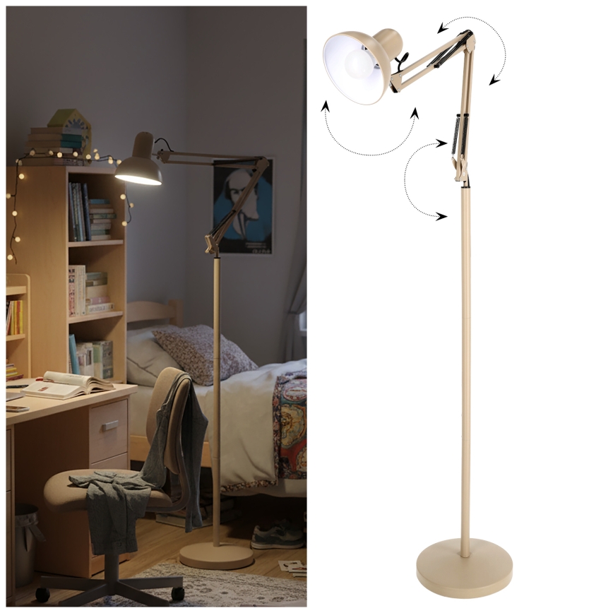 BRILAGI - Fleksibilna podna lampa TASKER 1xE27/60W/230V 184 cm bež