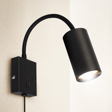 Brilagi - Fleksibilna zidna lampa SELE 1xGU10/30W/230V crna