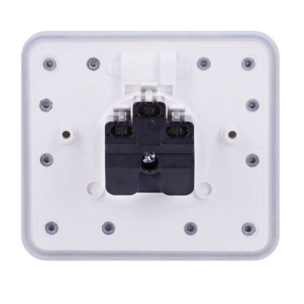 BRILAGI - Kuhinjska ugradna utičnica INBOX IP55 bela pravougaona