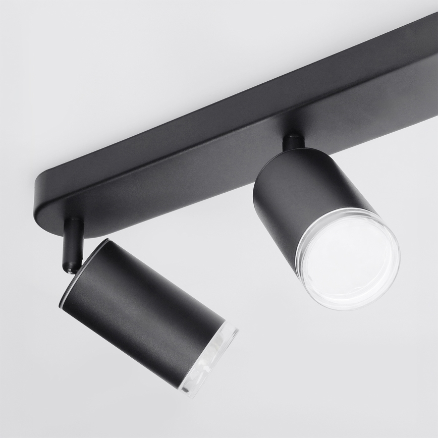Brilagi - Kupatilska reflektorska svetiljka SELE 6xGU10/30W/230V IP44 crna