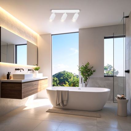 Brilagi - Kupatilska spot svetiljka SELE 3xGU10/30W/230V IP44 bela