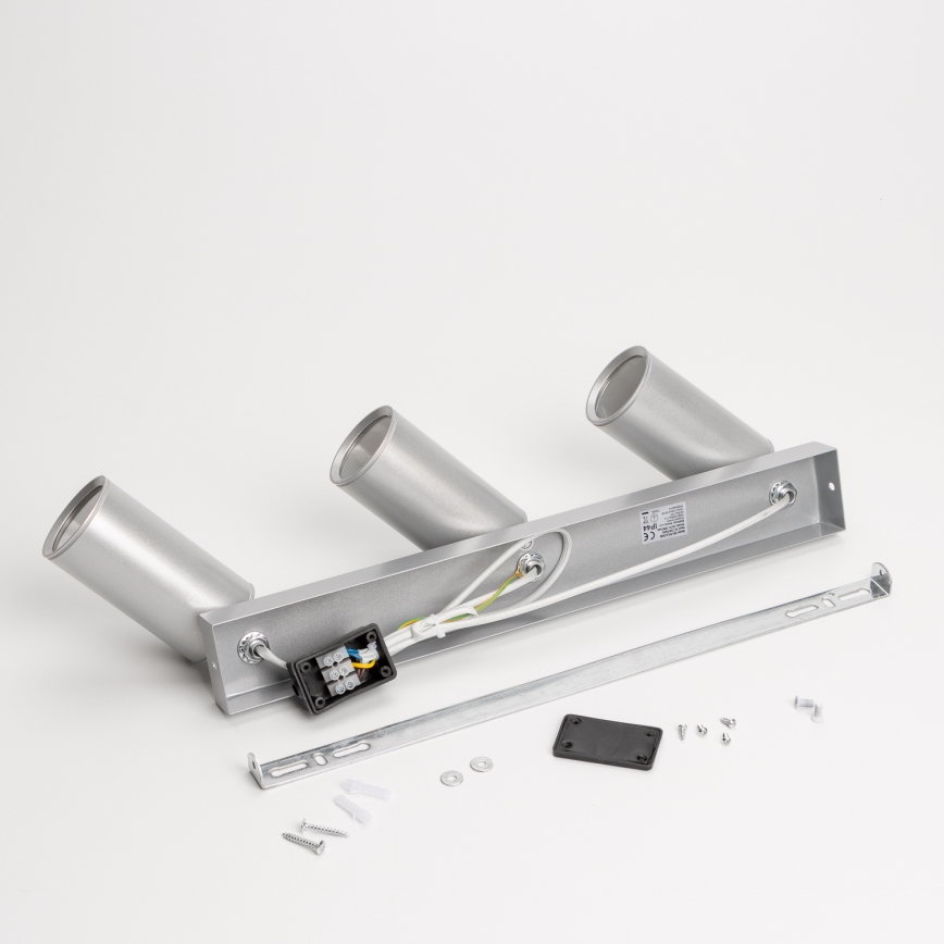 Brilagi - Kupatilska spot svetiljka SELE 3xGU10/30W/230V IP44 srebrna