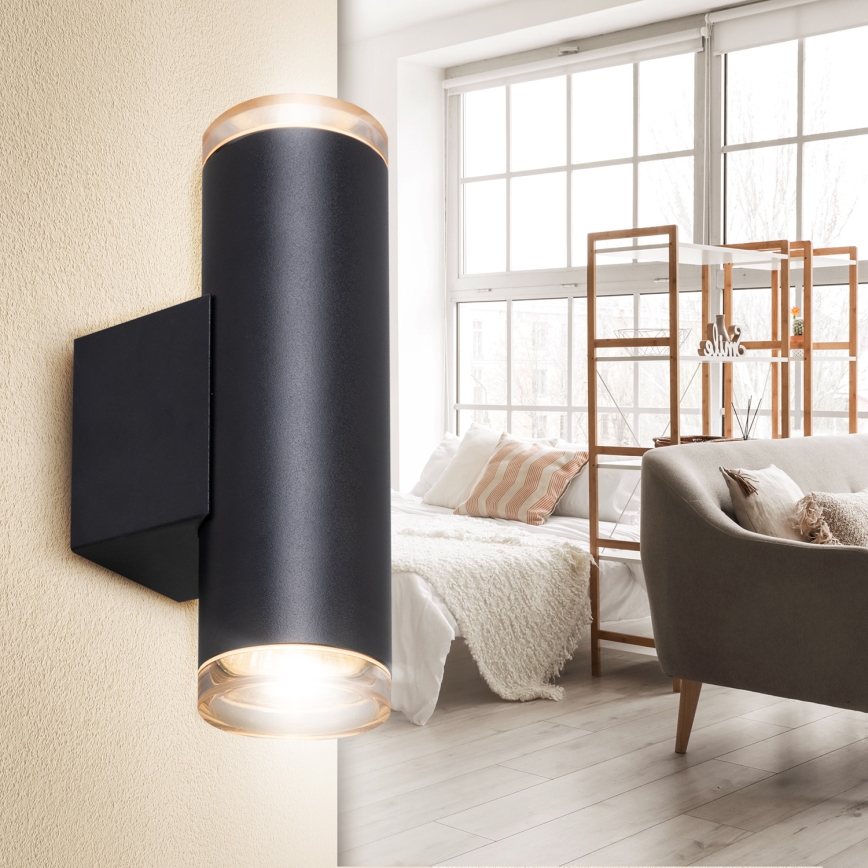 Brilagi - Kupatilsko zidno spot svetlo SELE AQUA 4xGU10/30W/230V IP44 crno