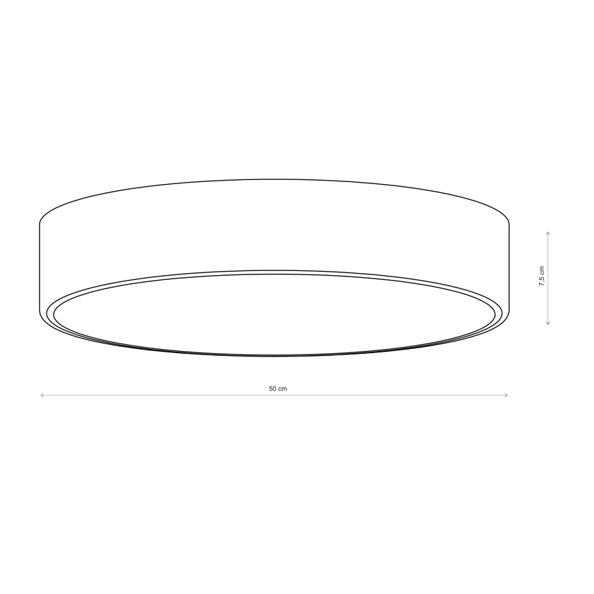 Brilagi - Kupatilsko plafonsko svetlo CLARE 4xE27/24W/230V prečnik 50 cm IP54 braon