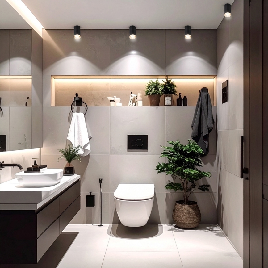 Brilagi - Kupatilsko spot svetlo SELE 1xGU10/30W/230V IP44 crno