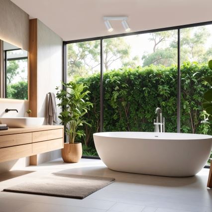 Brilagi - Kupatilsko spot svetlo SELE 2xGU10/30W/230V IP44 srebrno