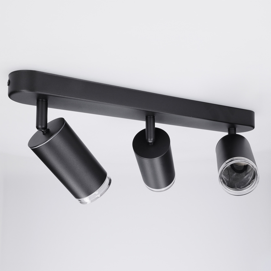 Brilagi - Kupatilsko spot svetlo SELE 3xGU10/30W/230V IP44 crno