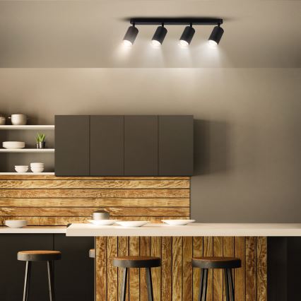 Brilagi - Kupatilsko spot svetlo SELE 4xGU10/30W/230V IP44 crna