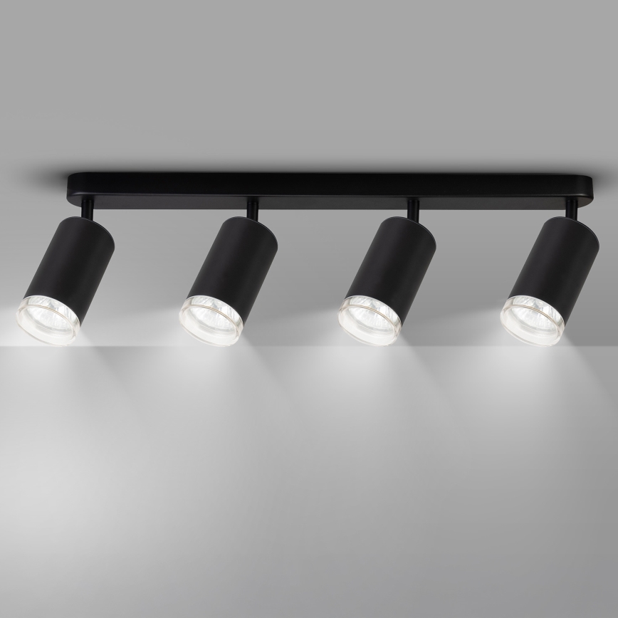 Brilagi - Kupatilsko spot svetlo SELE 4xGU10/30W/230V IP44 crna