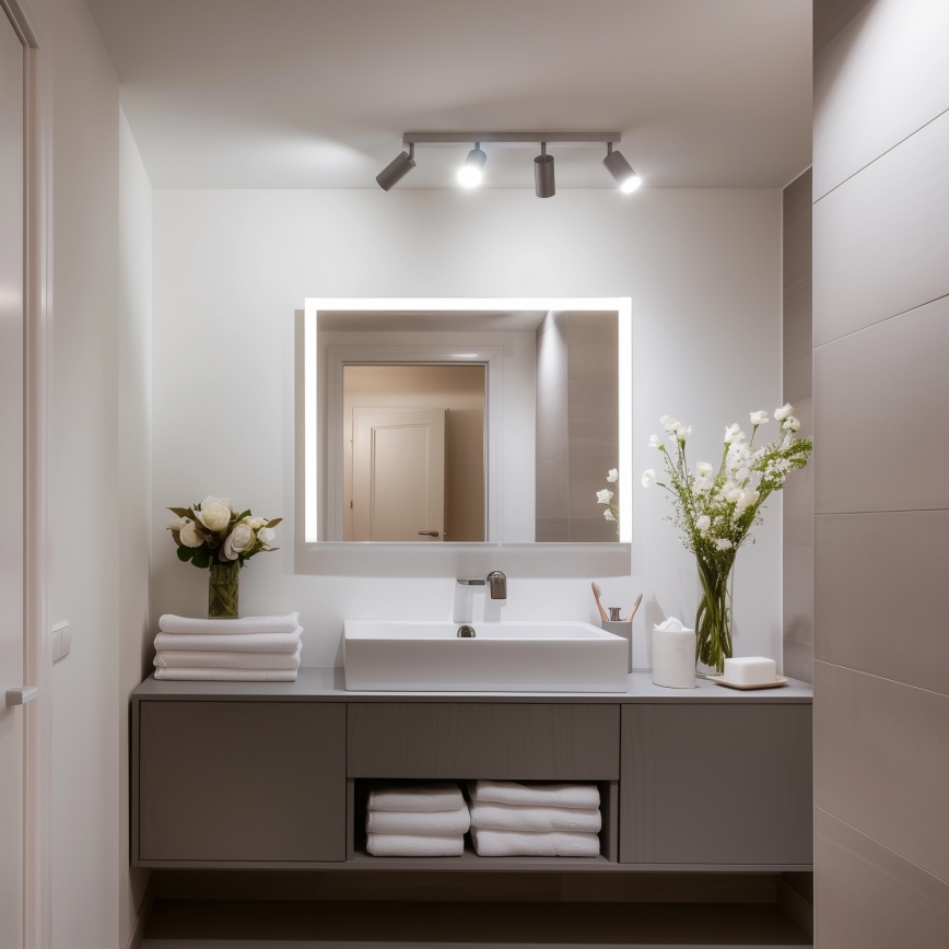 Brilagi - Kupatilsko spot svetlo SELE 4xGU10/30W/230V IP44 srebrno