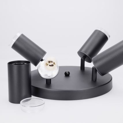 Brilagi - Kupatilsko spot svetlo SELE AQUA 4xGU10/30W/230V IP44 crna