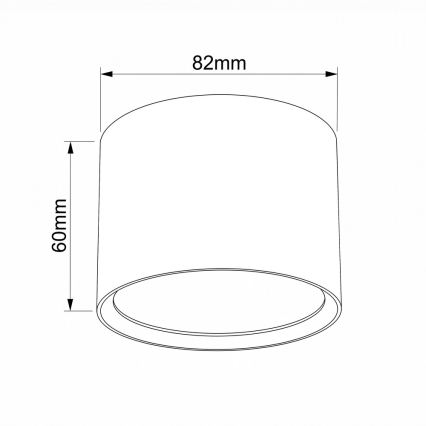 BRILAGI - Kupatilsko spot svetlo SMOOTH 1xGX53/15W/230V 60x82 mm bež IP54
