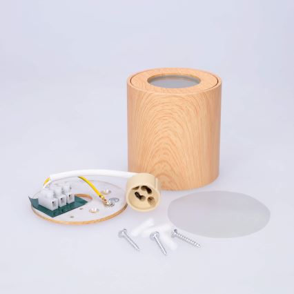 BRILAGI - Kupatilsko spot svetlo MIA 1x GU10/30W/230V 84x80 mm u dekoru hrasta IP44