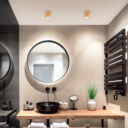 Brilagi - Kupatilsko spot svetlo MIA 1x GU10/30W/230V 84x80 mm u dekoru hrasta IP44