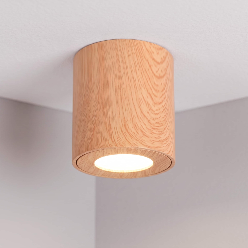 BRILAGI - Kupatilsko spot svetlo MIA 1x GU10/30W/230V 84x80 mm u dekoru hrasta IP44