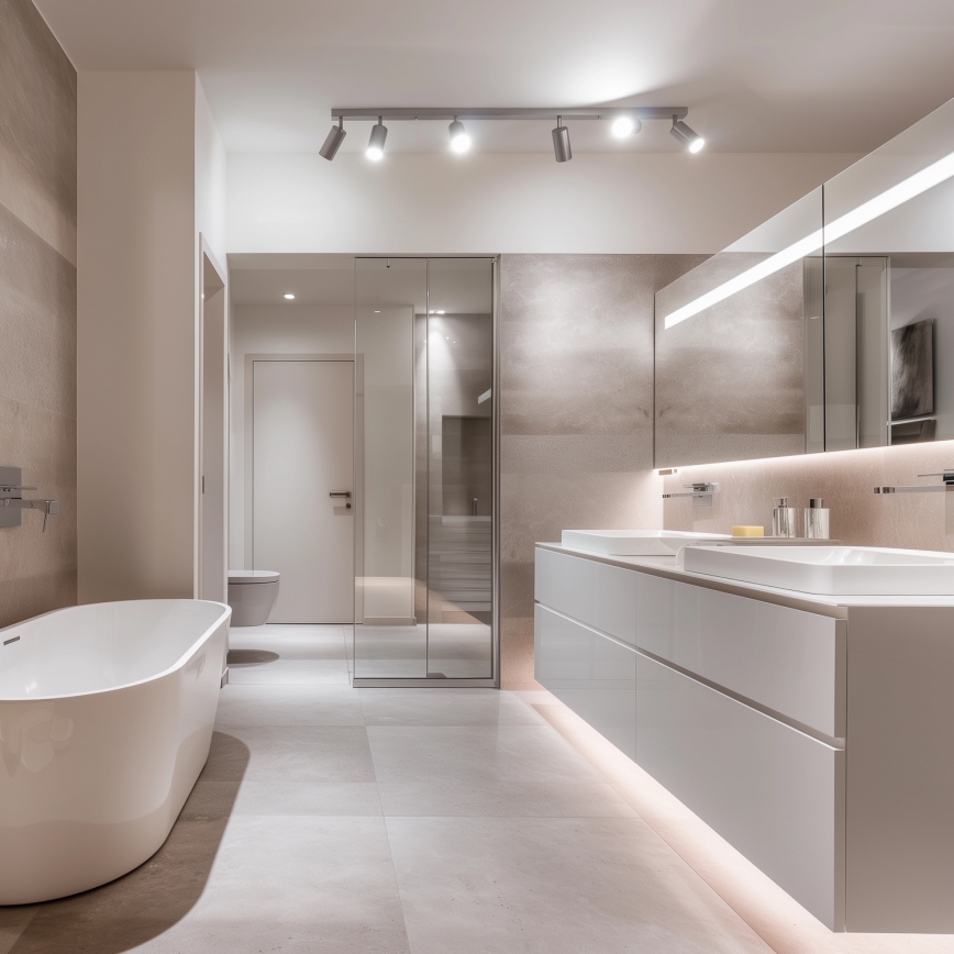 Brilagi - Kupatilsko ugradno spot svetlo SELE 6xGU10/30W/230V IP44 srebrno