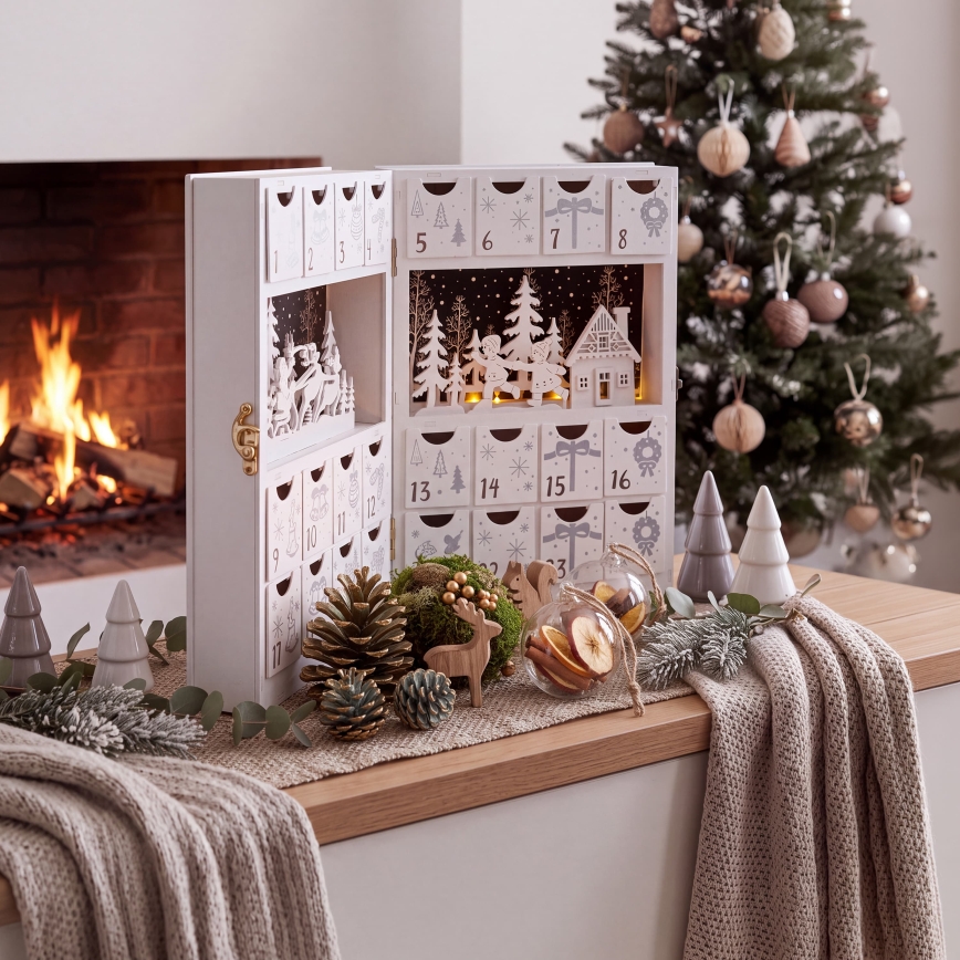 BRILAGI - LED adventski kalendar LED/2xAA