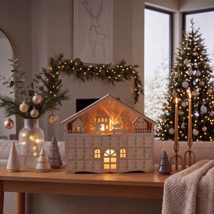BRILAGI - LED Adventski kalendar LED/2xAA