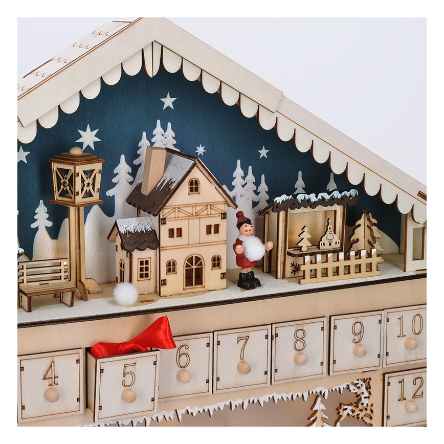 Brilagi - LED adventski kalendar LED/2xAA u obliku bora