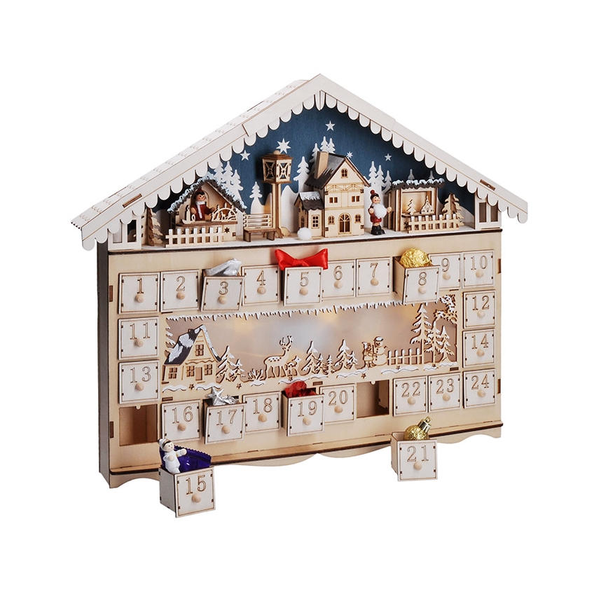 Brilagi - LED adventski kalendar LED/2xAA u obliku bora