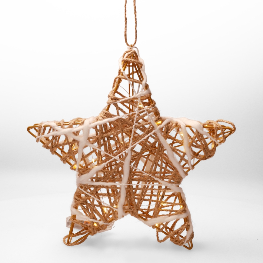 Brilagi - LED božićna dekoracija LED/2xAA 30x28 cm zvezda