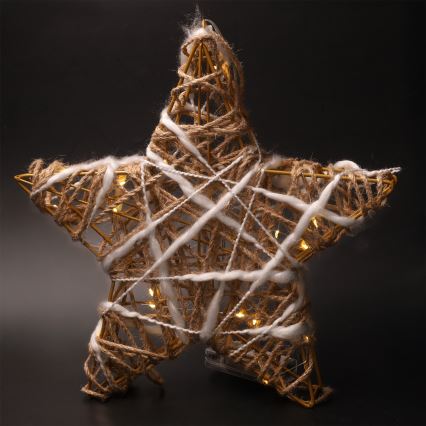 Brilagi - LED božićna dekoracija LED/2xAA 30x28 cm zvezda