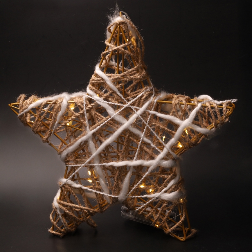 Brilagi - LED božićna dekoracija LED/2xAA 30x28 cm zvezda