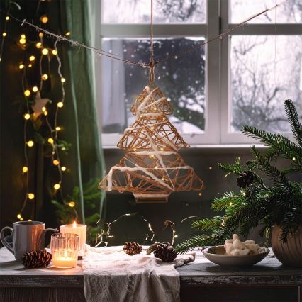 Brilagi - LED božićna dekoracija LED/2xAA 34x31 cm jelka