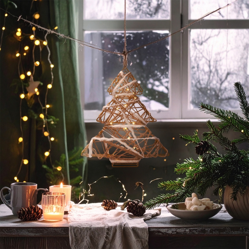 Brilagi - LED božićna dekoracija LED/2xAA 34x31 cm jelka