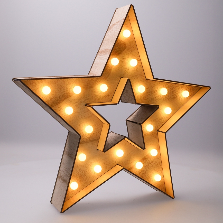 Brilagi - LED božićna dekoracija LED/2xAA 38x40 cm zvezda