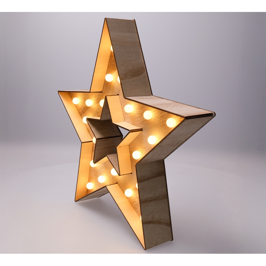 Brilagi - LED božićna dekoracija LED/2xAA 38x40 cm zvezda