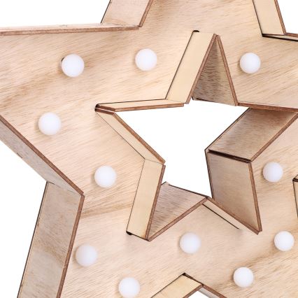 Brilagi - LED božićna dekoracija LED/2xAA 38x40 cm zvezda