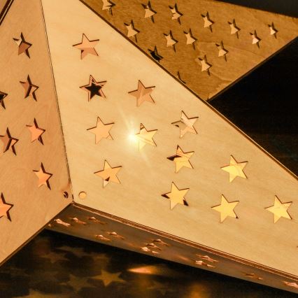 Brilagi - LED Božićna dekoracija LED/2xAA 59x55 cm zvezda