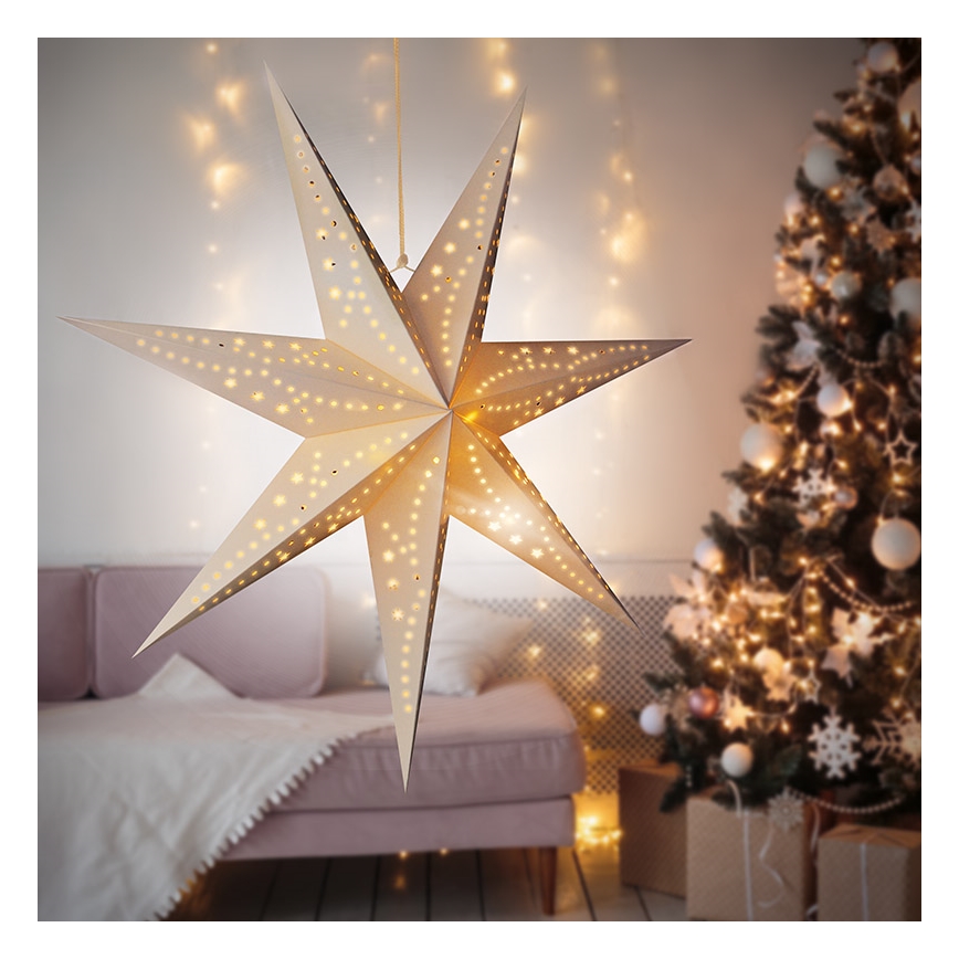 Brilagi - LED božićna dekoracija LED/2xAA 60 cm zvezda, topla bela