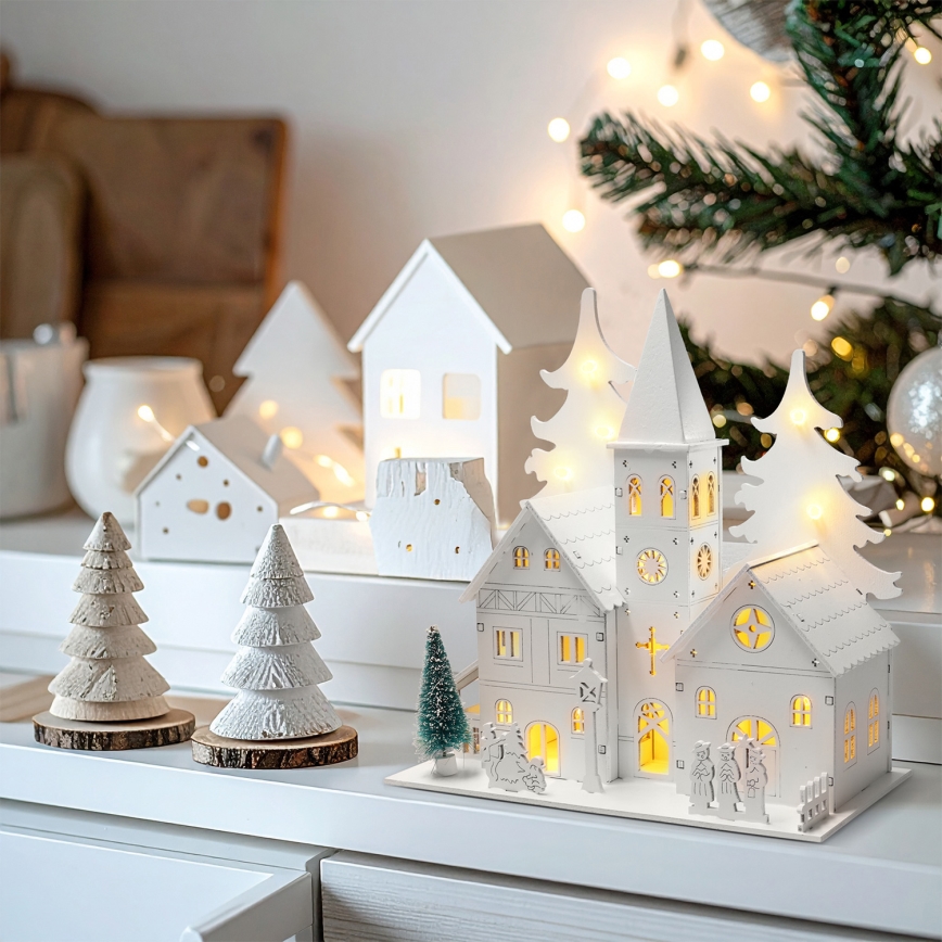 Brilagi - LED božićna dekoracija LED/2xAA crkvica