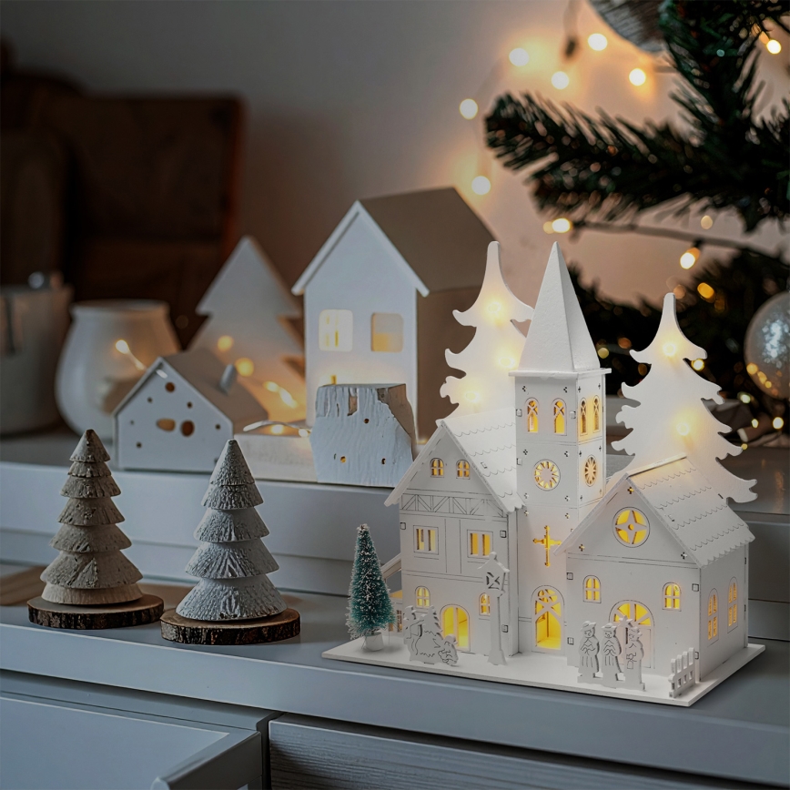 Brilagi - LED božićna dekoracija LED/2xAA crkvica