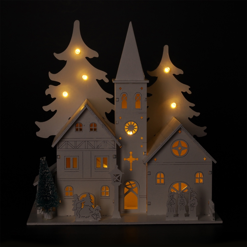 Brilagi - LED božićna dekoracija LED/2xAA crkvica
