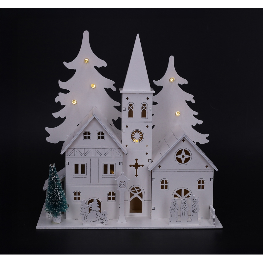 Brilagi - LED božićna dekoracija LED/2xAA crkvica