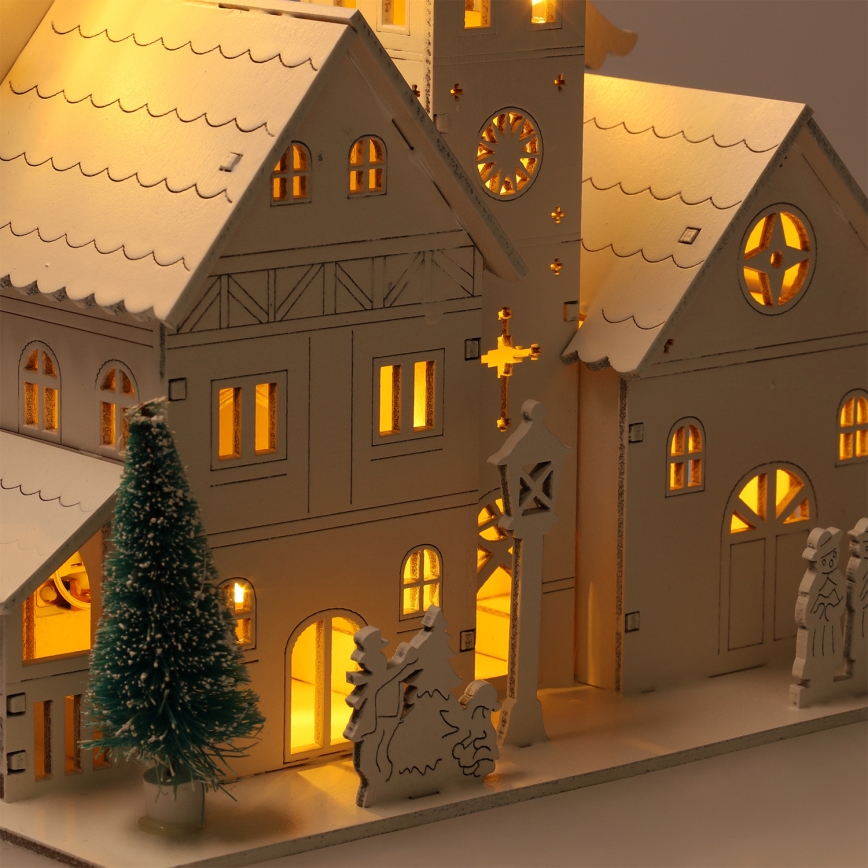 Brilagi - LED božićna dekoracija LED/2xAA crkvica