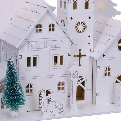 Brilagi - LED božićna dekoracija LED/2xAA crkvica