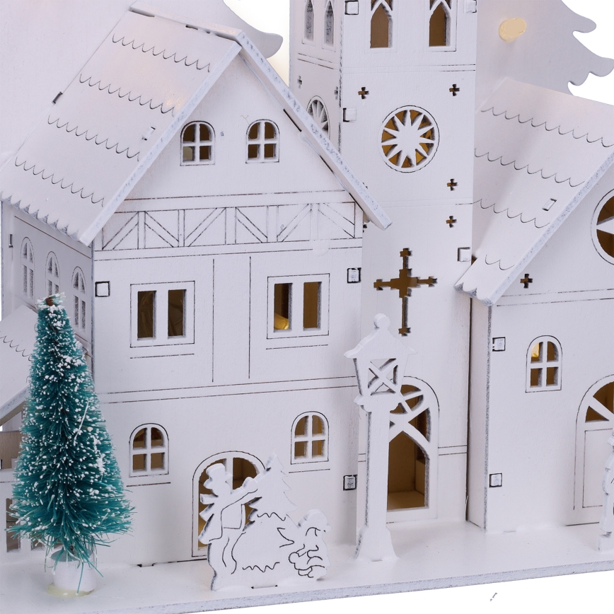 Brilagi - LED božićna dekoracija LED/2xAA crkvica